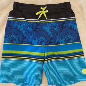 2 pairs of ZeroXposur Boys Swim Trunks Board Shorts Size Medium 10/12